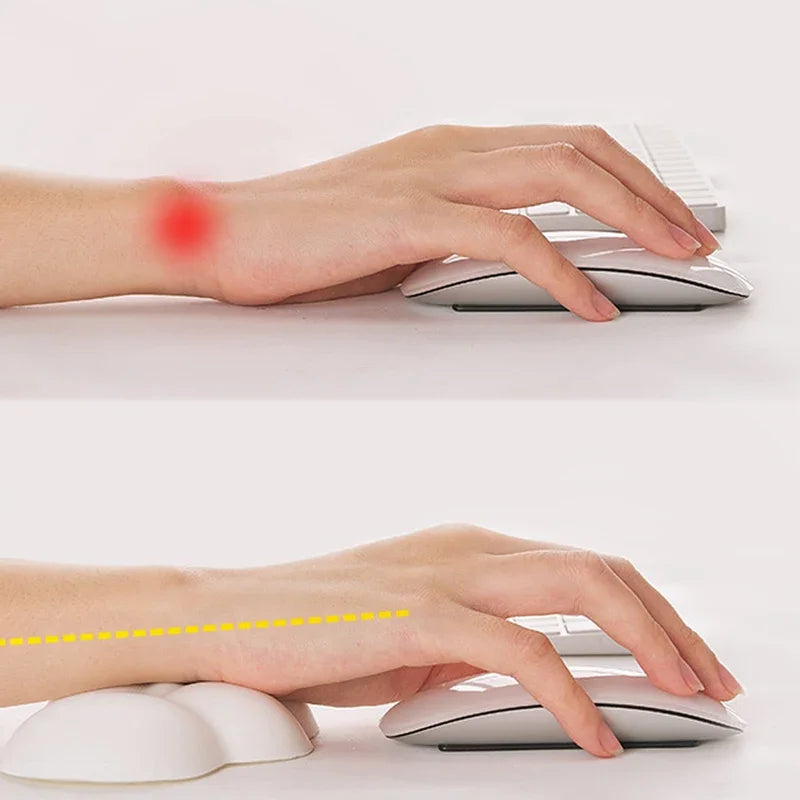 Cloud Wrist Rest Mouse Pad – Anti-Slip Ergonomic Keyboard Support