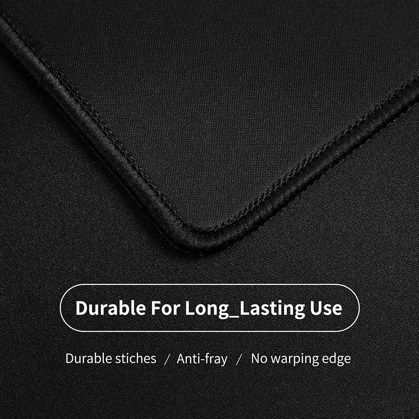 XXL Black Desk Mat – Extended Non-Slip Mouse Pad for Gaming & Office