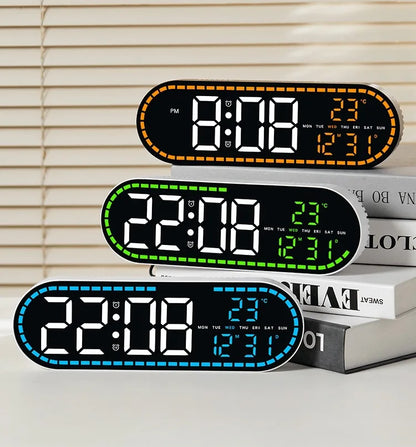Large LED Digital Wall and Alarm Clock Big Bold Display Temperature Date and Week