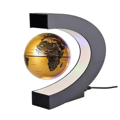 Magnetic Floating LED Globe Lamp Gift Ideas Indoor Lighting Office Decor Multi-Colour Ring