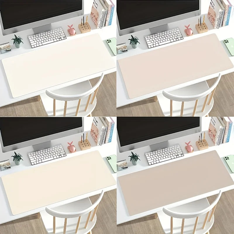 Large Faux Leather Desk Pad – Waterproof Non-Slip Mouse Pad