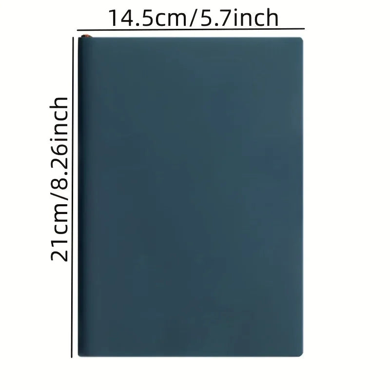 A5 PU Leather Notebook – 120-Page Waterproof Soft Cover Journal