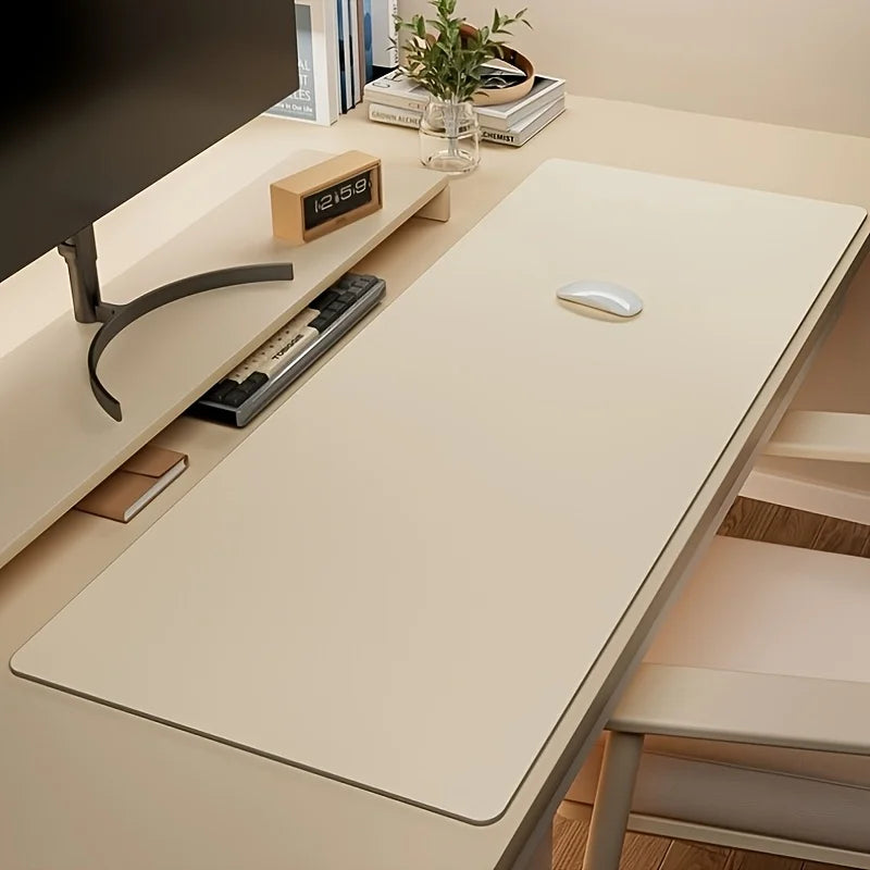 Large Faux Leather Desk Pad – Waterproof Non-Slip Mouse Pad