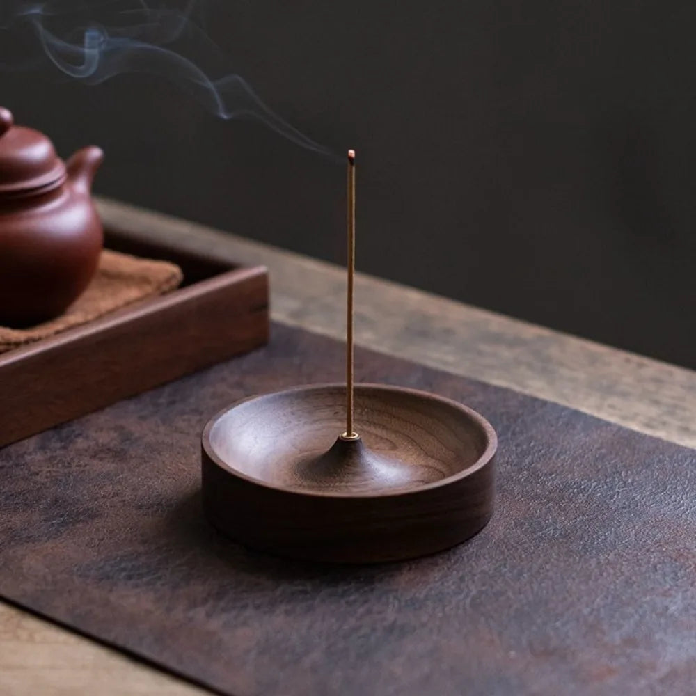 Solid Wood Incense Burner Tray