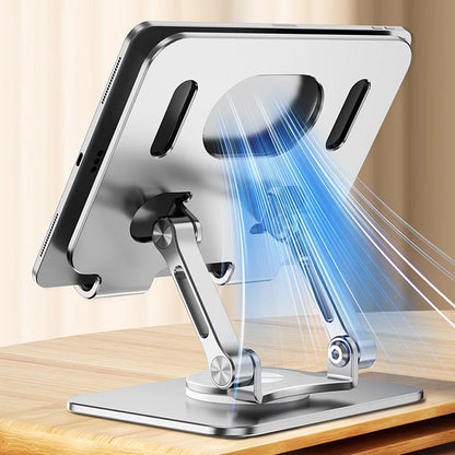 360° Rotating Aluminium Tablet Stand Desk Accessories Foldable Full Rotation