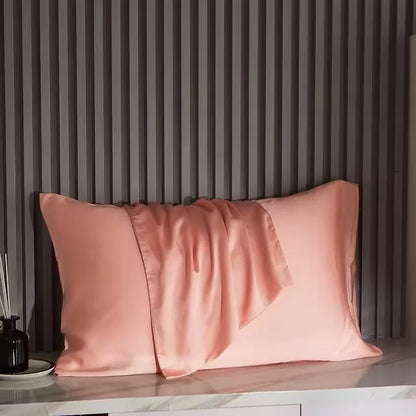 Silk Pillowcase White Black Grey Khaki Blue Pink Sliver Bed Pillow Covers Luxury Cases Home