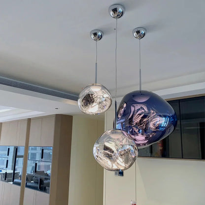 Nordic LED Lava Ceiling Pendant Lamp Glass Lights Modern Lighting Living Room Indoor Decor Home