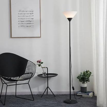 Creative LED Floor Lamp Black White Iron Modern Living Room Bedroom Study Standing Reading Light
