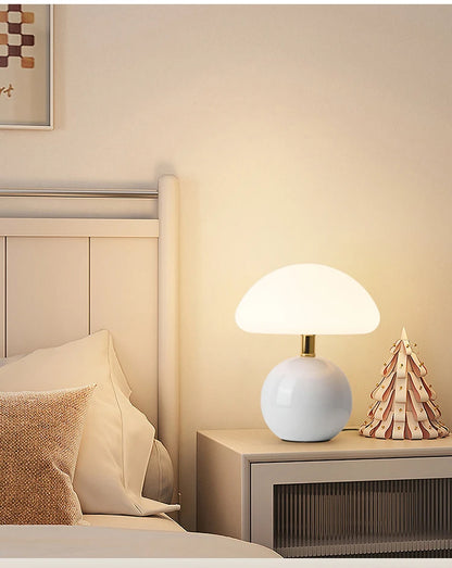 Ceramic Mushroom Table Lamp Bedside Bedroom Nightstand