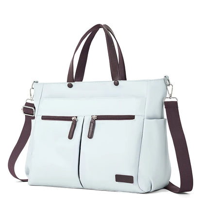Nylon Ladies Laptop Bag Lightweight Shoulder Briefcase