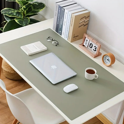 Large Faux Leather Desk Pad Non-Slip Office Accessories Waterproof Available Sizes