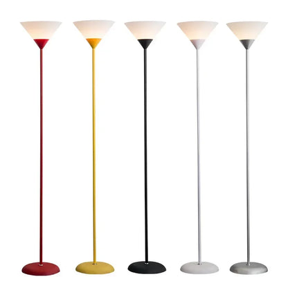 Creative LED Floor Lamp Black White Iron Modern Living Room Bedroom Study Standing Reading Light