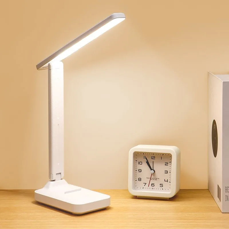 LED Desk Lamp – USB Touch Dimmable Eye Care Folding Reading Light