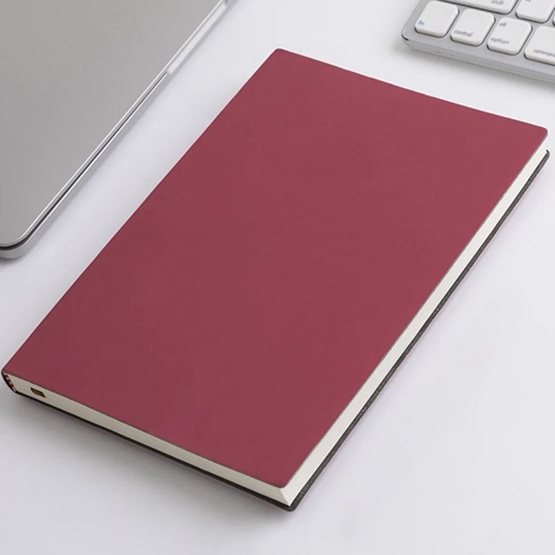 A5 PU Leather Notebook – 120-Page Waterproof Soft Cover Journal