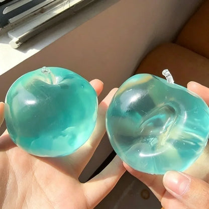 Moldable Apple Squishy Stress Ball Fidget Kawaii Party Favor Kids and Adults Desk Sensory
