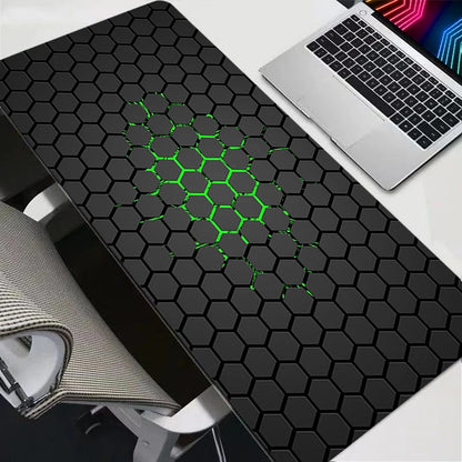 Hexagon XXL Gaming Mouse Pad Desk Mat Non-Slip Unique Shape Soft Rubber Surface