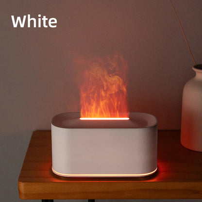Flame LED Essential Oil Diffuser Aromatherapy Bedroom Decor Humidifier