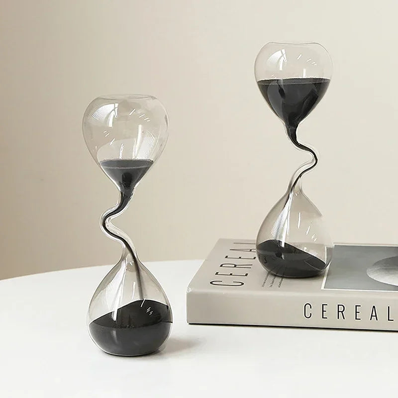 Modern Glass Hourglass Sand Timer Home Decor Ornament