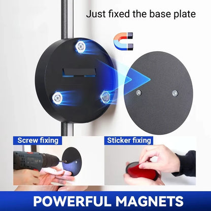 Magnetic Rechargeable LED Wall Lamp Wireless Black Gold Dimmable Living Room Bedroom Hallway Light