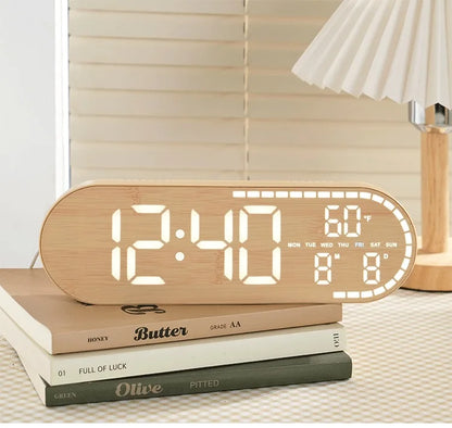 Large LED Digital Wall and Alarm Clock Big Bold Display Temperature Date and Week