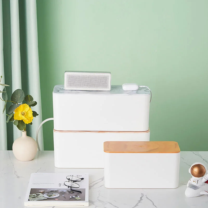 Wooden Cable Storage Box