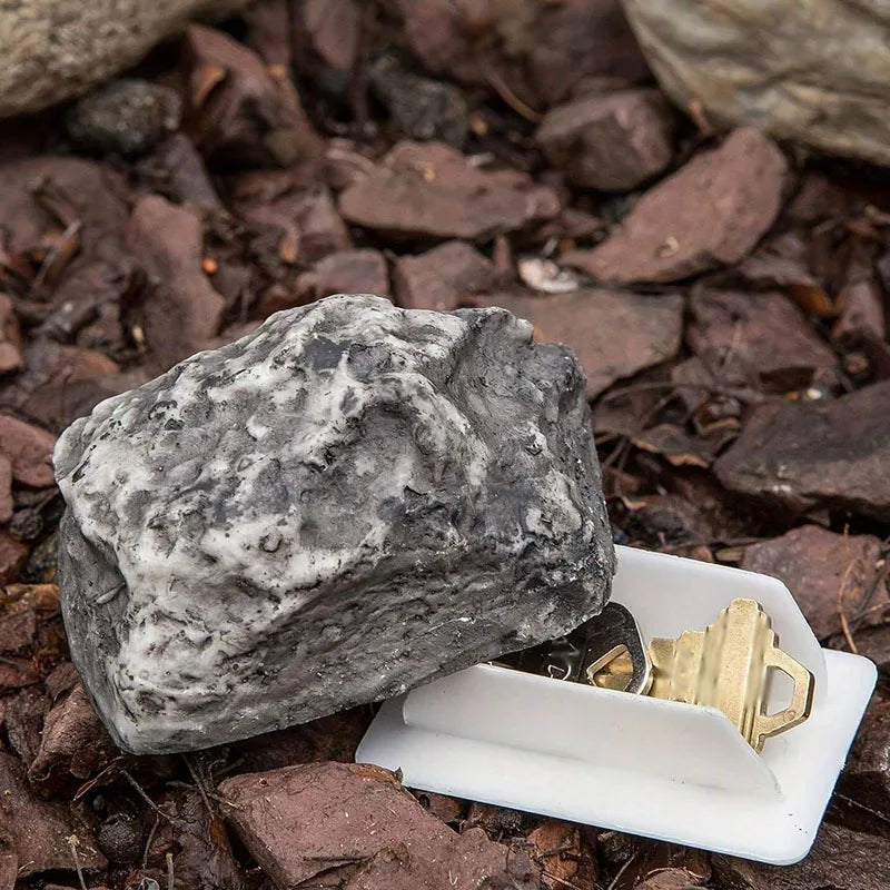Fake Rock Key Hider Outdoor Garden Stone Hidden Key Box