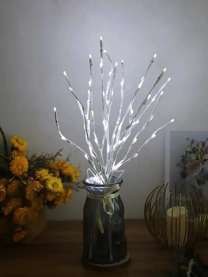 LED Birch Branch Fairy Lights Ambient Lighting Home Decor 20 Warm LEDs Battery Powered