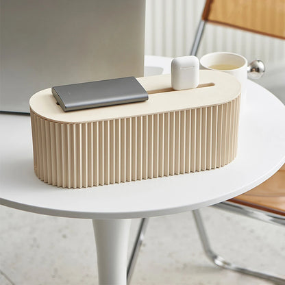 Cable Management Organizer Box Durable Lidded Design Compact and Lightweight Room-To-Room Ready