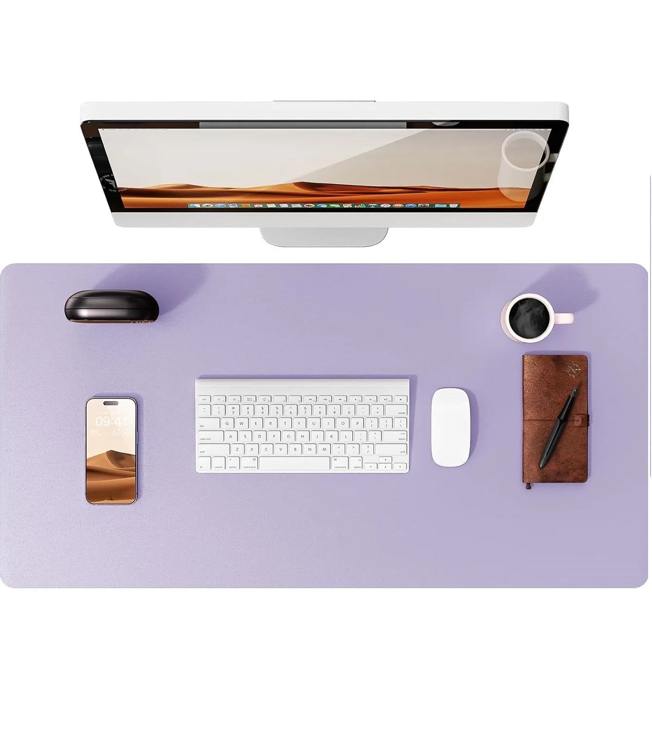 PU Leather Desk Mat – Large Non-Slip Waterproof Office Mouse Pad