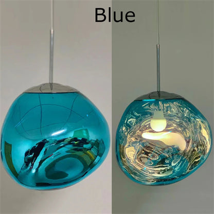 Nordic LED Lava Ceiling Pendant Lamp Glass Lights Modern Lighting Living Room Indoor Decor Home