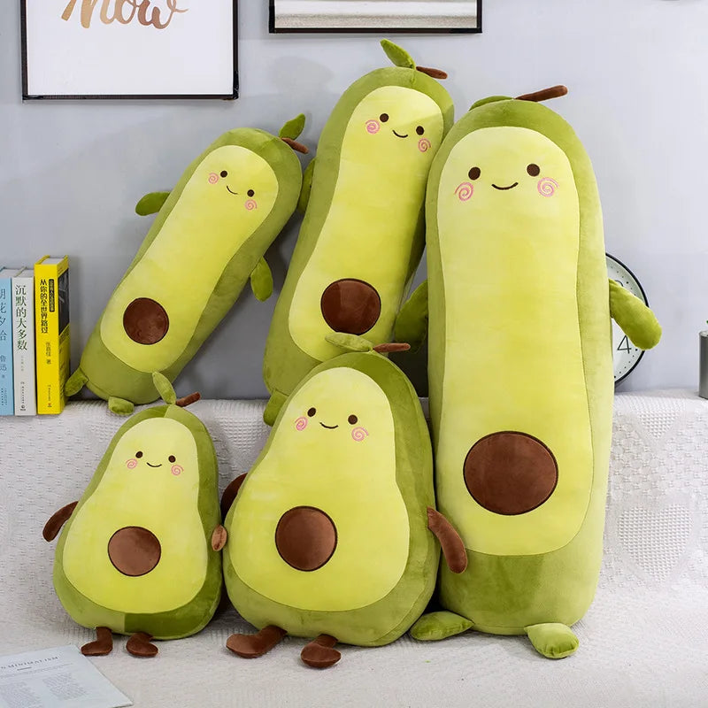 Avocado Plush Throw Pillow Cute Fruit Cushion 35-90cm