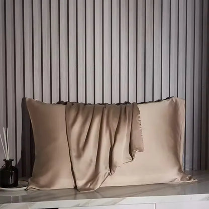 Silk Pillowcase White Black Grey Khaki Blue Pink Sliver Bed Pillow Covers Luxury Cases Home