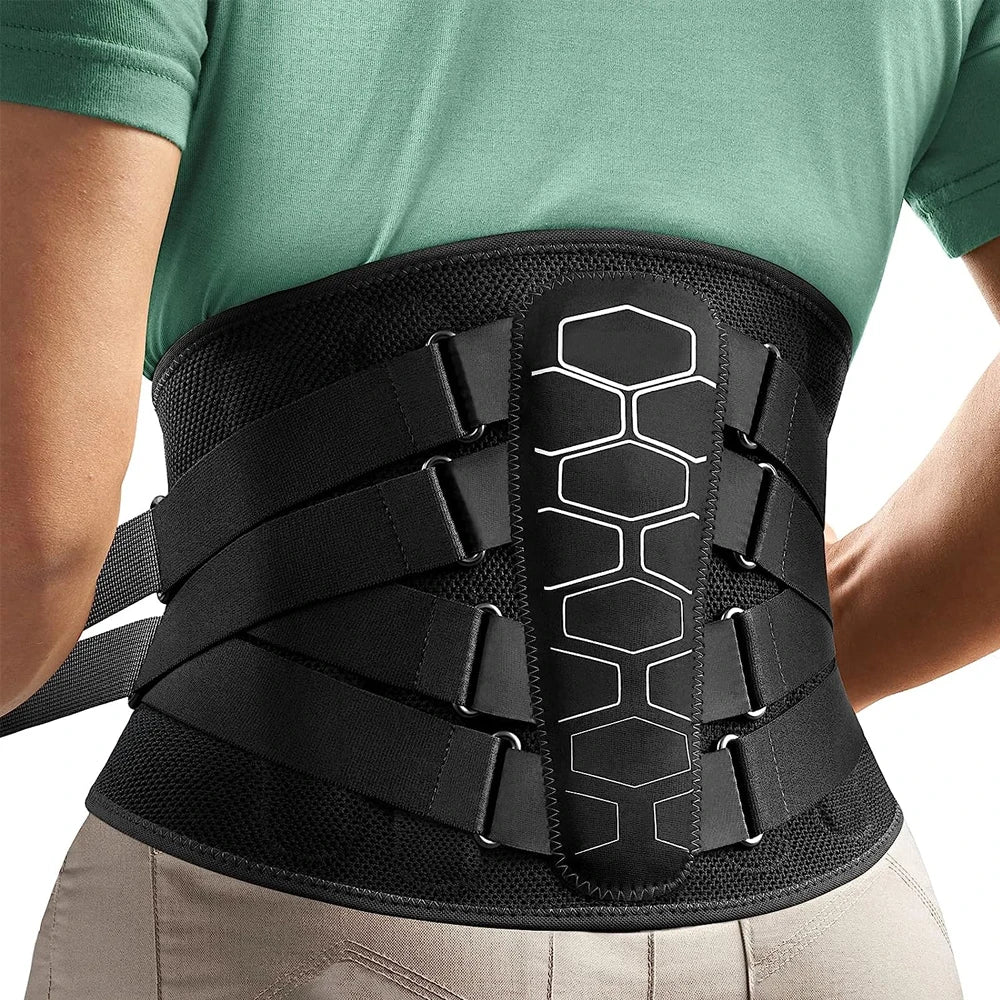 Lumbar Support Brace for Back Pain & Sciatica – Adjustable Belt