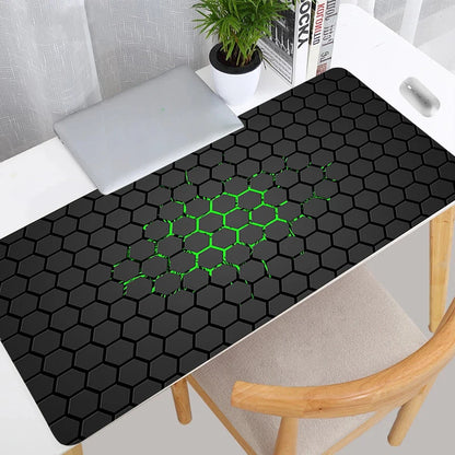 Hexagon XXL Gaming Mouse Pad Desk Mat Non-Slip Unique Shape Soft Rubber Surface