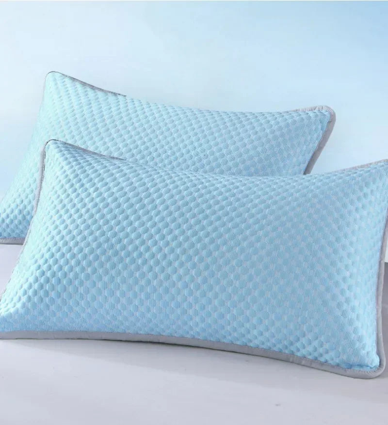 Summer Cooling Pillowcase Solid Color Ice Bean Cool Feeling Air Conditioning Cover Washable