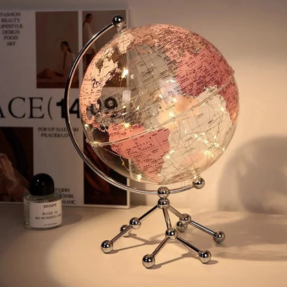 Luxury Modern Globe Ornament With Sailboat Accent Elegant Metal Sculpture For Living Room TV Stand