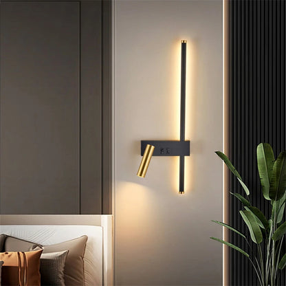 Nordic Modern LED Wall Lamp Creative Living Room Sofa Background Bedside Reading Decorative Light