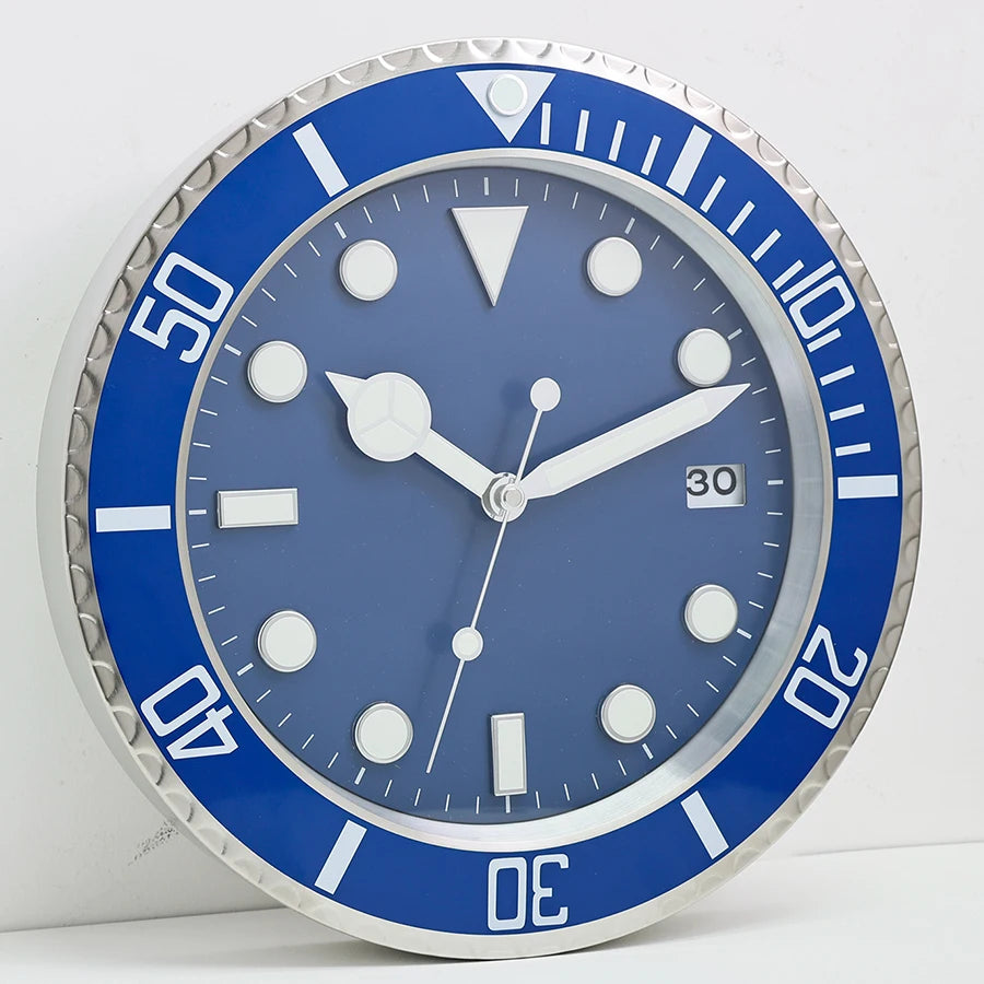 34cm Luxury Metal Sunburst Wall Clock