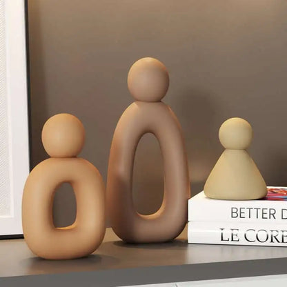 Family Statue Resin Sculpture Home Decor Figurine