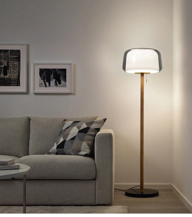 Modern Creative Glass Floor Lamp Simple Sofa Side Decorative Lighting Living Room Bedroom Bedside