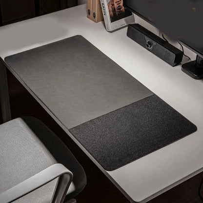 Durable Portable Retro Mousepad PVC Leather Large Esports Table Mat Double-sided Non-slip Mouse