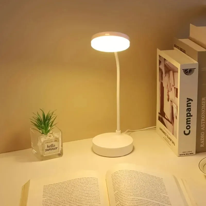 LED Desk Lamp – 3-Level Touch Dimmer Night Light for Study & Office