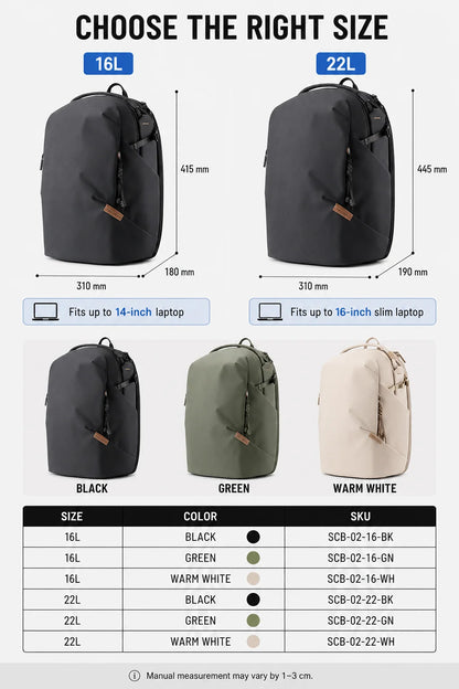Camera Backpack 16L 22L Water-Resistant Photography Bag