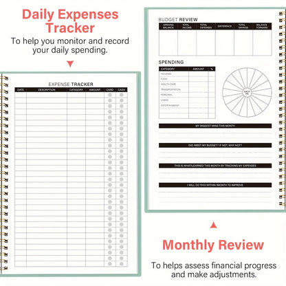Monthly Finance Budget Planner Organizer with Expense Tracker Notebook to Manage Your Money
