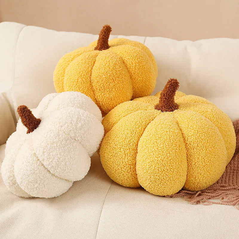 Plush Seat Cushion Cute Pumpkin Throw Pillow Super Soft Waist Sofa Window Halloween Ornament