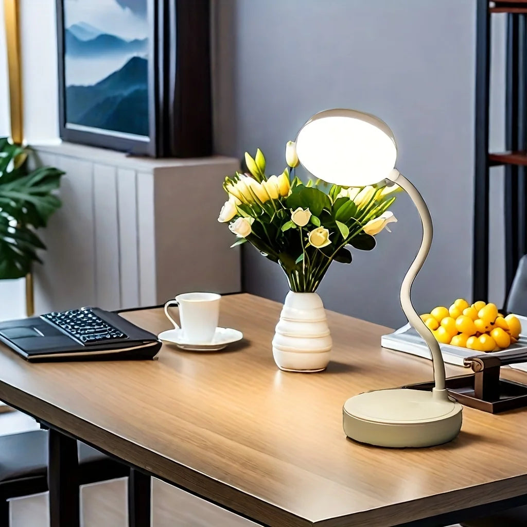 LED Gooseneck Desk Lamp – USB Touch Control 3 Brightness Levels