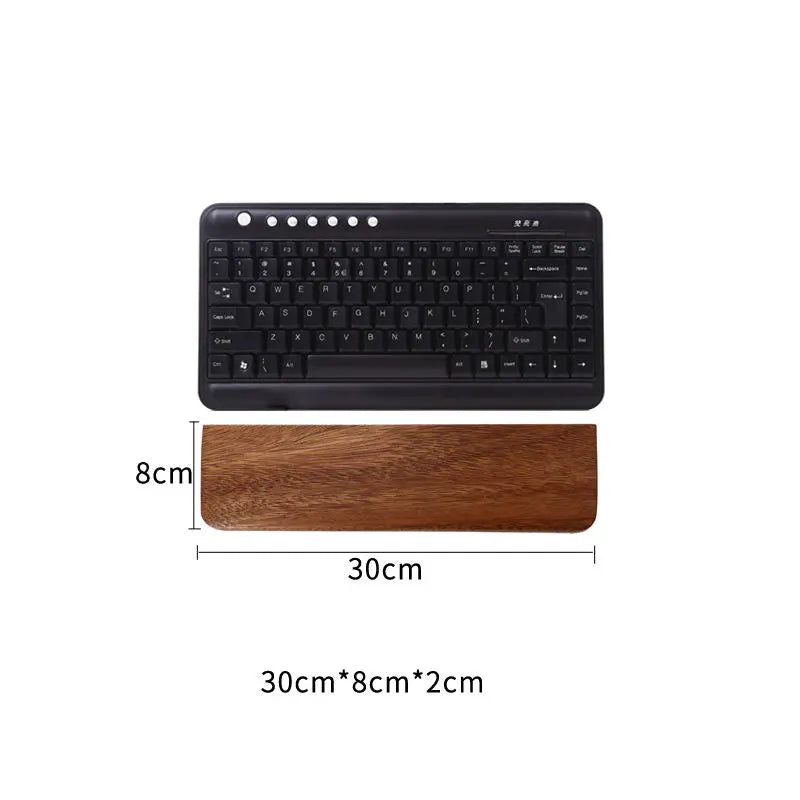 Walnut Wood Keyboard Wrist Rest Palm Pad Mechanical Ergonomic 87/98/104/108 Key Suitable For
