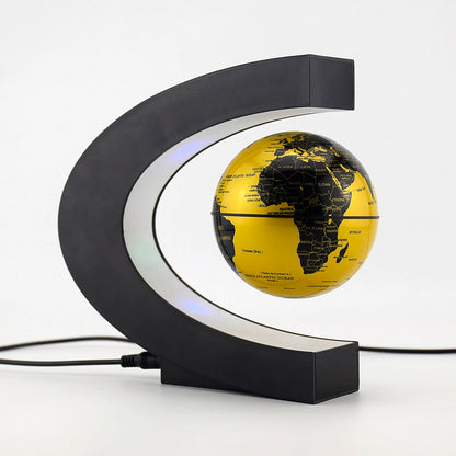 Magnetic Floating LED Globe Lamp Gift Ideas Indoor Lighting Office Decor Multi-Colour Ring