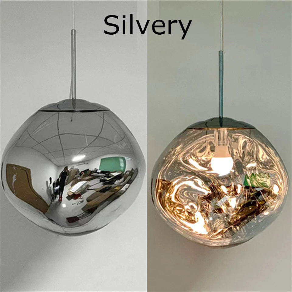 Nordic LED Lava Ceiling Pendant Lamp Glass Lights Modern Lighting Living Room Indoor Decor Home