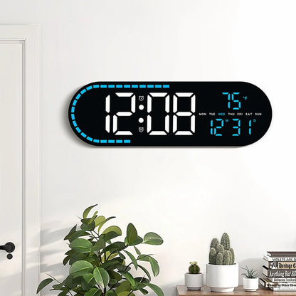 Large LED Digital Wall and Alarm Clock Big Bold Display Temperature Date and Week